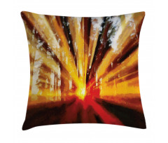 Sunset in the Forest Pillow Cover