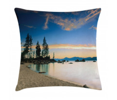 Peaceful Paradise Trees Pillow Cover