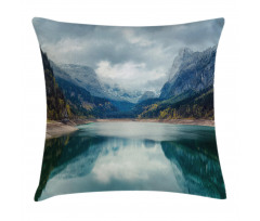 Alpine Lake Sky Forest Pillow Cover