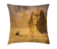 Sphinx Old Face Pillow Cover