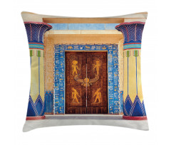 Egypt Building Pillow Cover