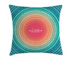 Line Border Pattern Pillow Cover