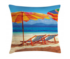 Sea of Thailand Beach Pillow Cover