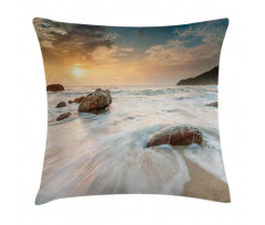 Beach and Horizon Sky Pillow Cover