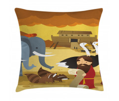 Animals on the Ark Pillow Cover