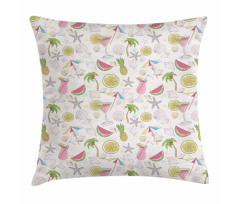 Watermelon Lemon Umbrella Pillow Cover