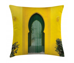 Old Eastern Building Pillow Cover