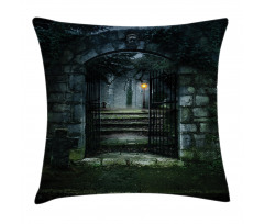 Dark Haunted Castle Pillow Cover