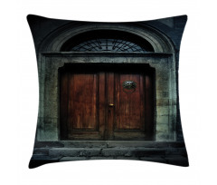 Antique Wooden Door Pillow Cover