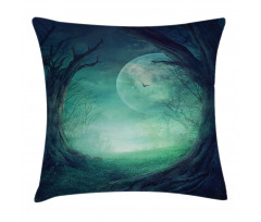 Spooky Valley in Woods Pillow Cover