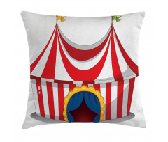 Nostalgic Circus Flag Pillow Cover