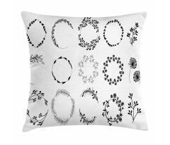 Rustic Boho Branch Wreaths Pillow Cover