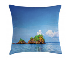 Idyllic Tropic Islands Pillow Cover