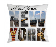 New York Collage Pillow Cover