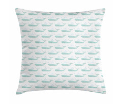 Abstract Marine Mammal Art Pillow Cover