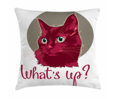Love Words Cat Kitten Pillow Cover