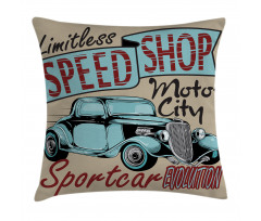 Retro Antique Sports Pillow Cover
