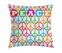 Peace Letters Pillow Cover