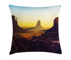 Sunrise Monument Valley Pillow Cover