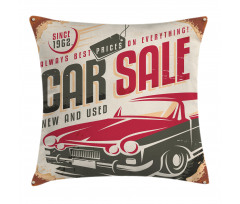 America Car Sale Sign Pillow Cover