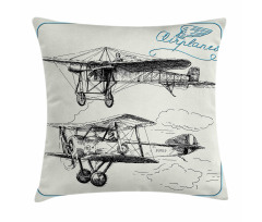Aircraft Jets in Sky Pillow Cover