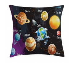 Solar System Planet Pillow Cover