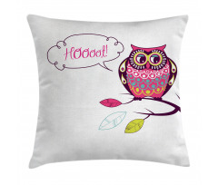 Ornate Animal on Branch Pillow Cover