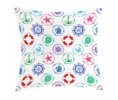 Wheel Compass Anchor Pillow Cover