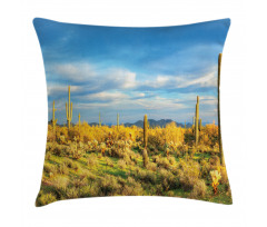 Western Cactus Spikes Pillow Cover
