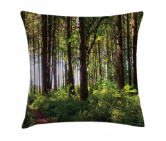 Bushes and Thick Trunks Pillow Cover