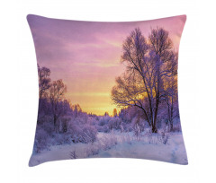 Landscape with Sunset Pillow Cover