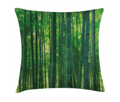 Green Wild Exotic Bamboo Pillow Cover