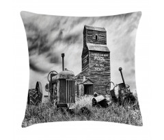 Old Vintage 60s Tractor Pillow Cover
