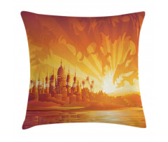 Orange City Sky Palace Pillow Cover