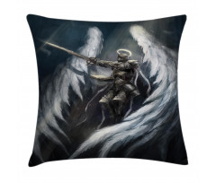 Angel Knight White Wing Pillow Cover