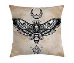 Hawk Moth Skull Magic Pillow Cover