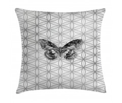 Geometric Butterfly Pillow Cover