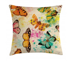 Murky Grungy Butterfly Pillow Cover