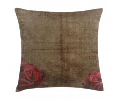 Vintage Roses Frame Pillow Cover