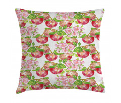 Nature Apple Tree Flower Pillow Cover