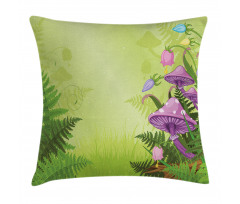 Mushroom Flower Magic Pillow Cover