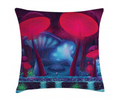 Mushrooms Vibrant Colors Pillow Cover