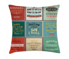 Uplifting Wise Messages Pillow Cover