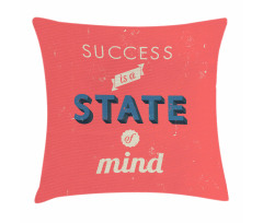 Success Motivating Words Pillow Cover