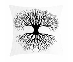 Roots Branch Leafless Pillow Cover