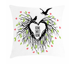 Romantic Bird Pillow Cover