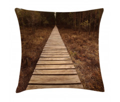 Wooden Path Adventure Pillow Cover
