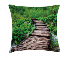 Pathway Stream Jungle Pillow Cover