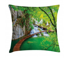Cascade Trees Greenery Pillow Cover