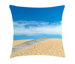 Path over Golden Sand Pillow Cover